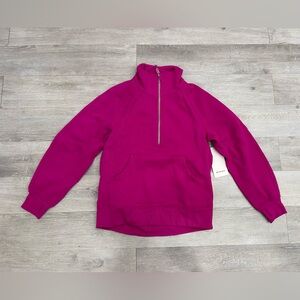 Lululemon Scuba Oversized Funnel Neck Half Zip Long Ripened Raspberry Pink XS/S